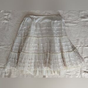 Lovely 1950s Vintage White Crinoline